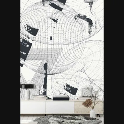 Carta da parati astratta Black&white CP0346 di Pintdecor