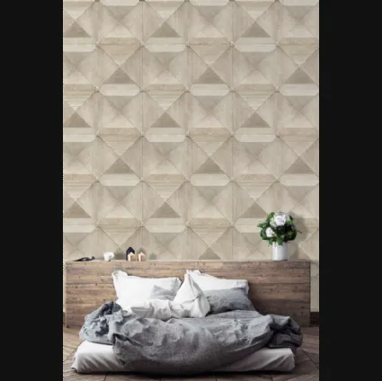 Carta da parati Intarsio CP0498 effetto boiserie in legno di Pintdecor