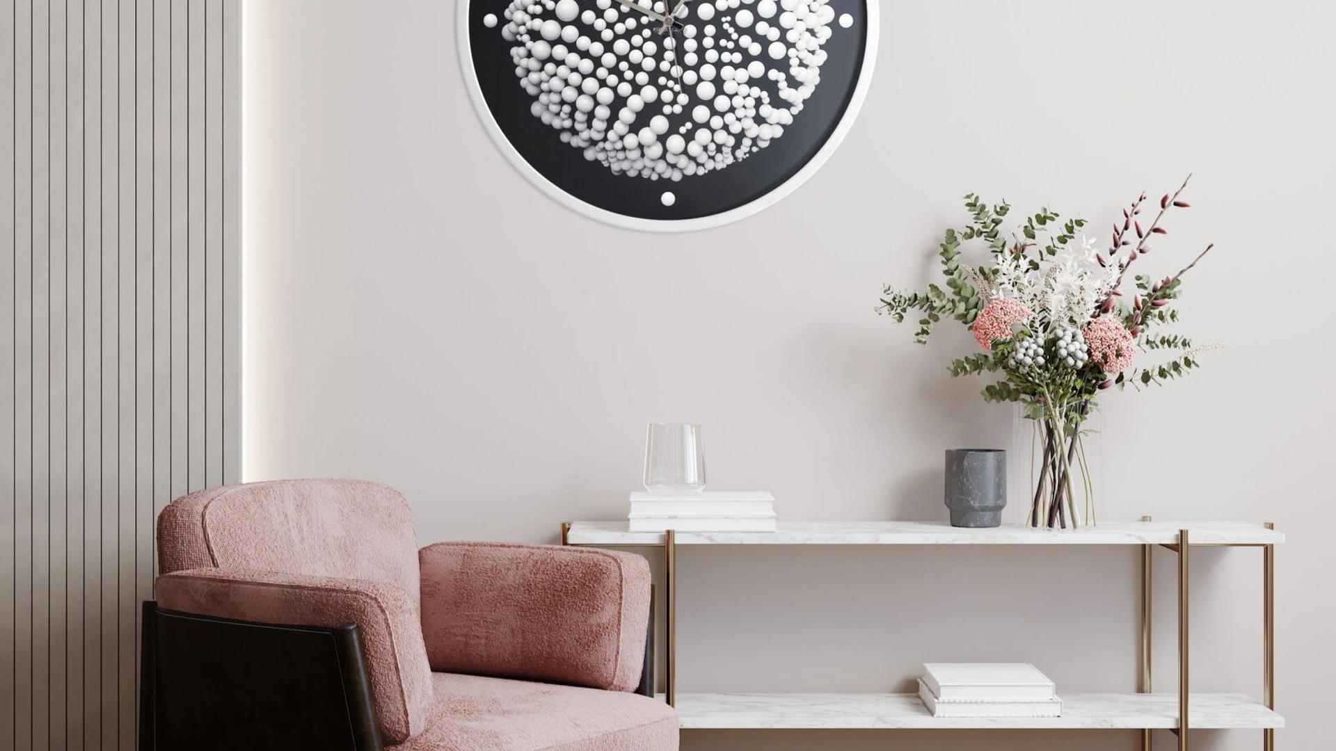 Orologio tondo 02 di Pintdecor