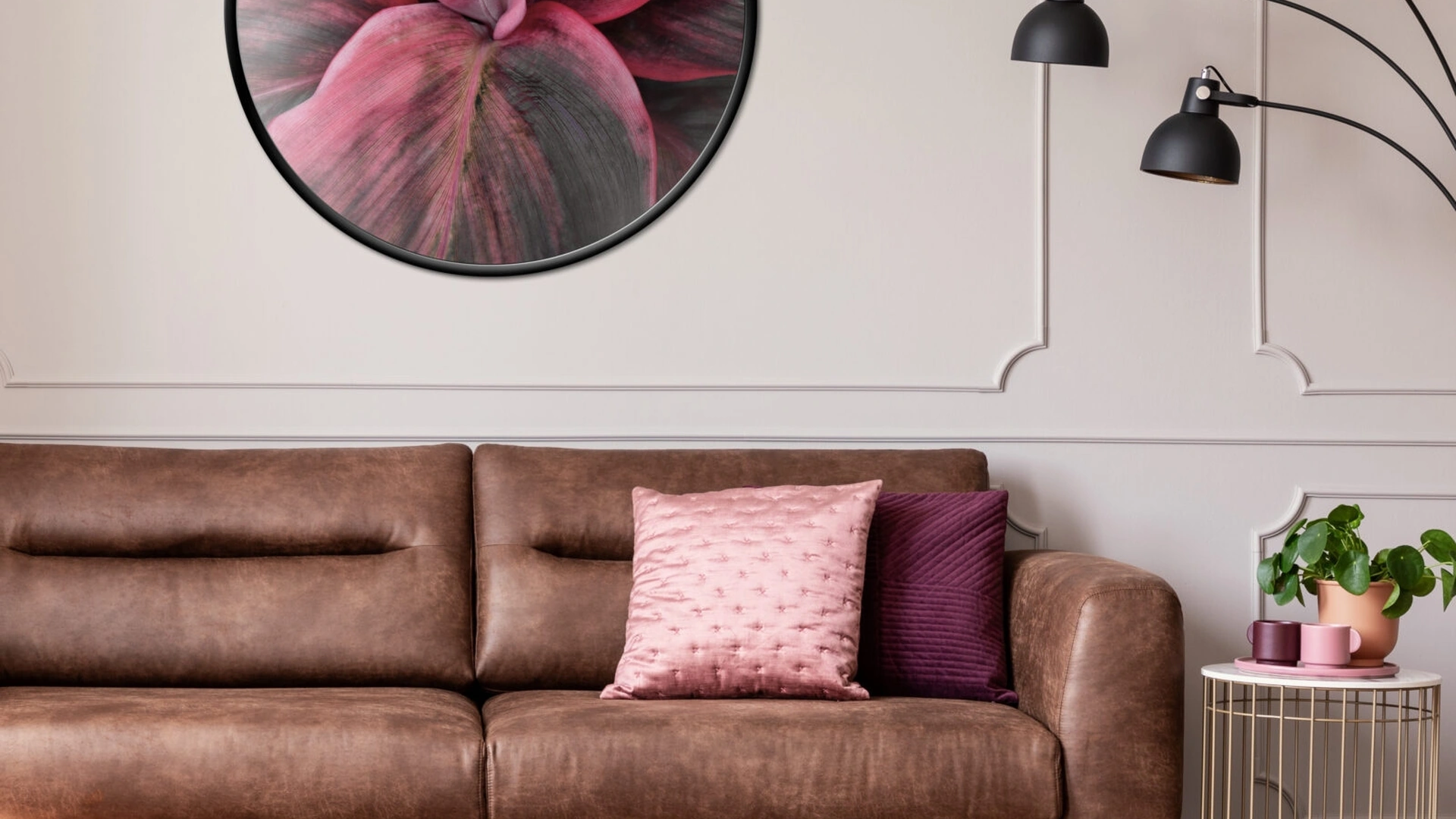 Quadro tondo 02 di Pintdecor