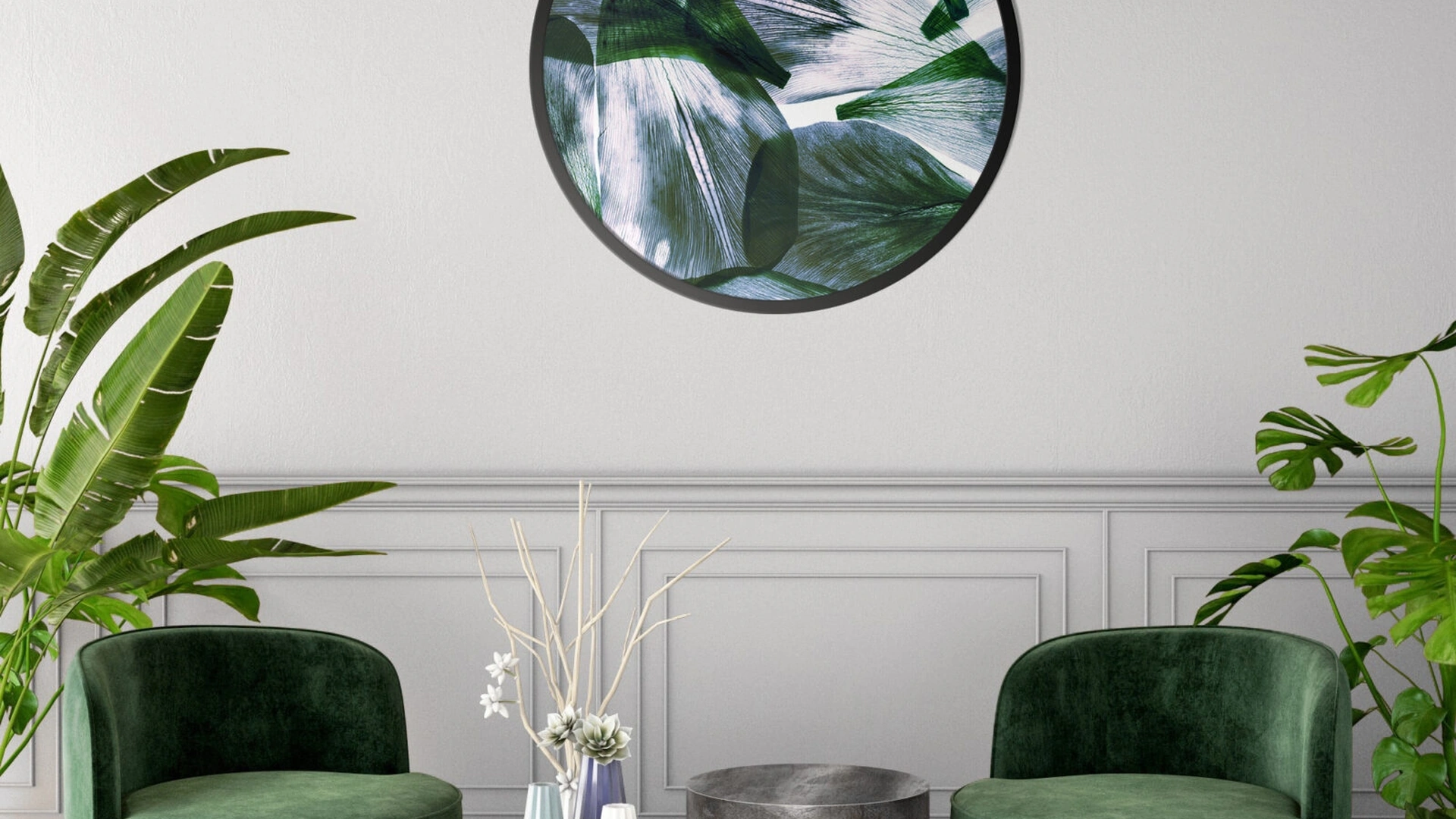 Quadro tondo 03 di Pintdecor
