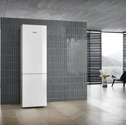 Frigo Congelatore KFN29683Dbrws a posizionamento libero XL con sportello in vetro di Miele