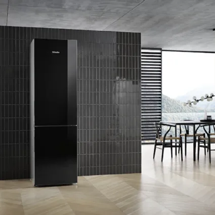 Frigo Congelatore KFN29683Dobsw posizionamento libero XL con sportello in vetro di Miele