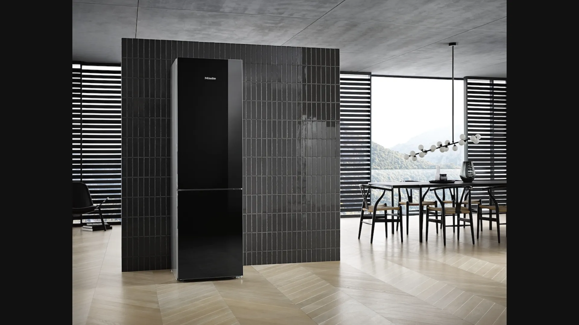 Frigo Congelatore KFN29683Dobsw posizionamento libero XL con sportello in vetro di Miele