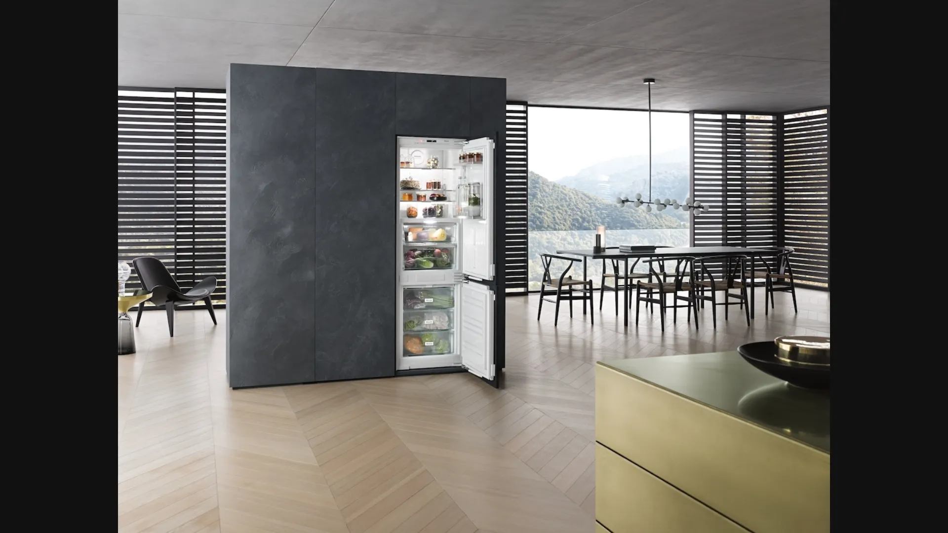 Frigo Congelatore KFN37682iD ad incasso con No Frost di Miele