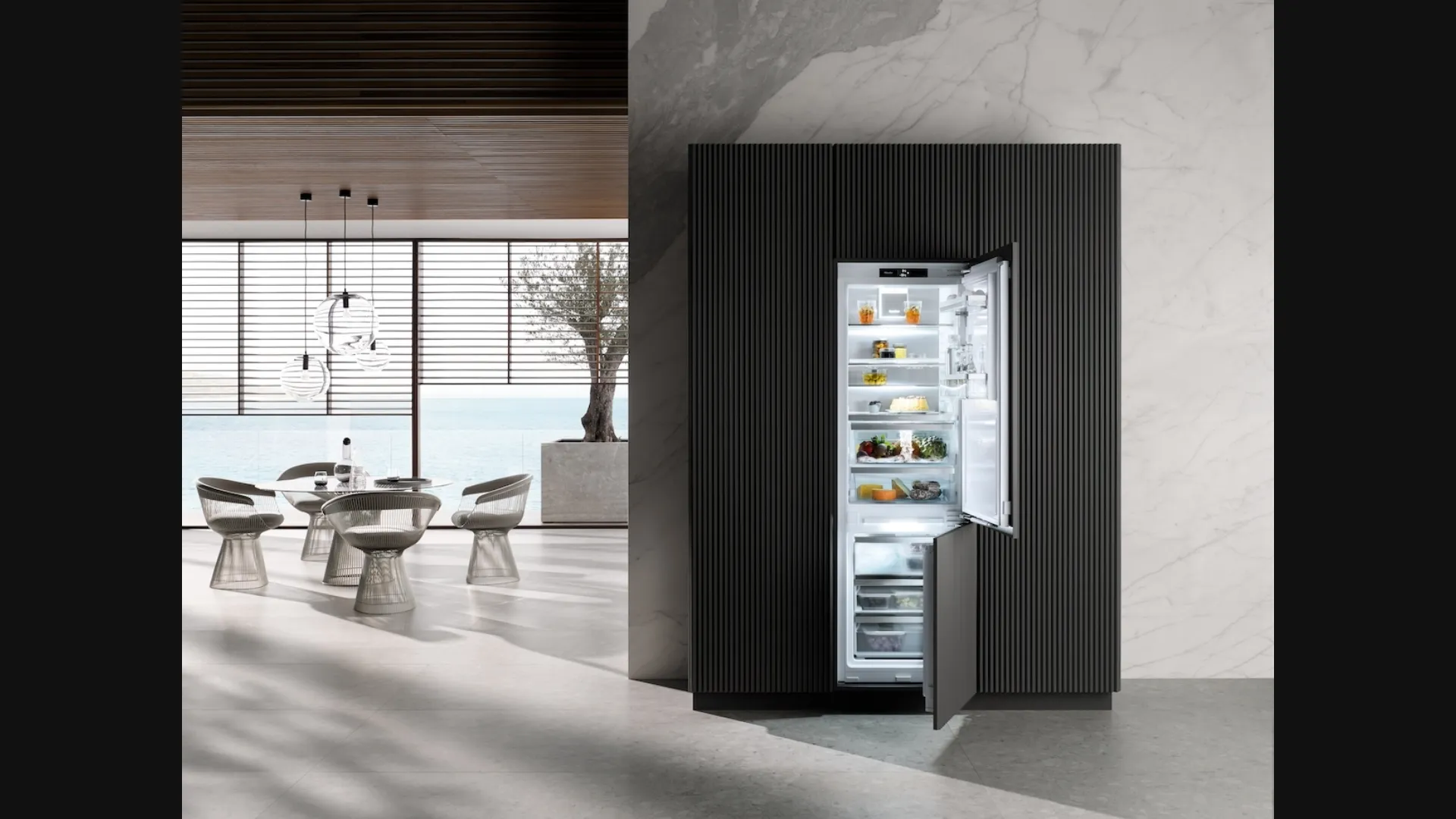 Frigo Congelatore KFN7795D da incasso con Ice Maker di Miele