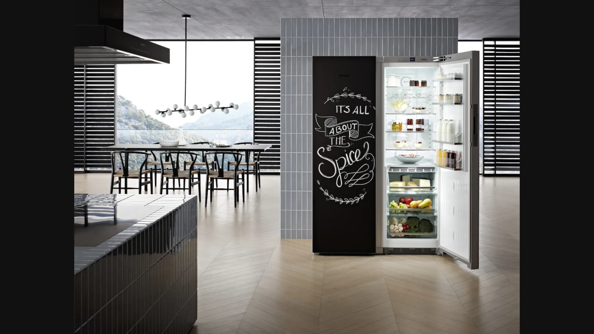 Frigorifero KS28463Dbb da posizionamento libero in Blackboard edition di Miele