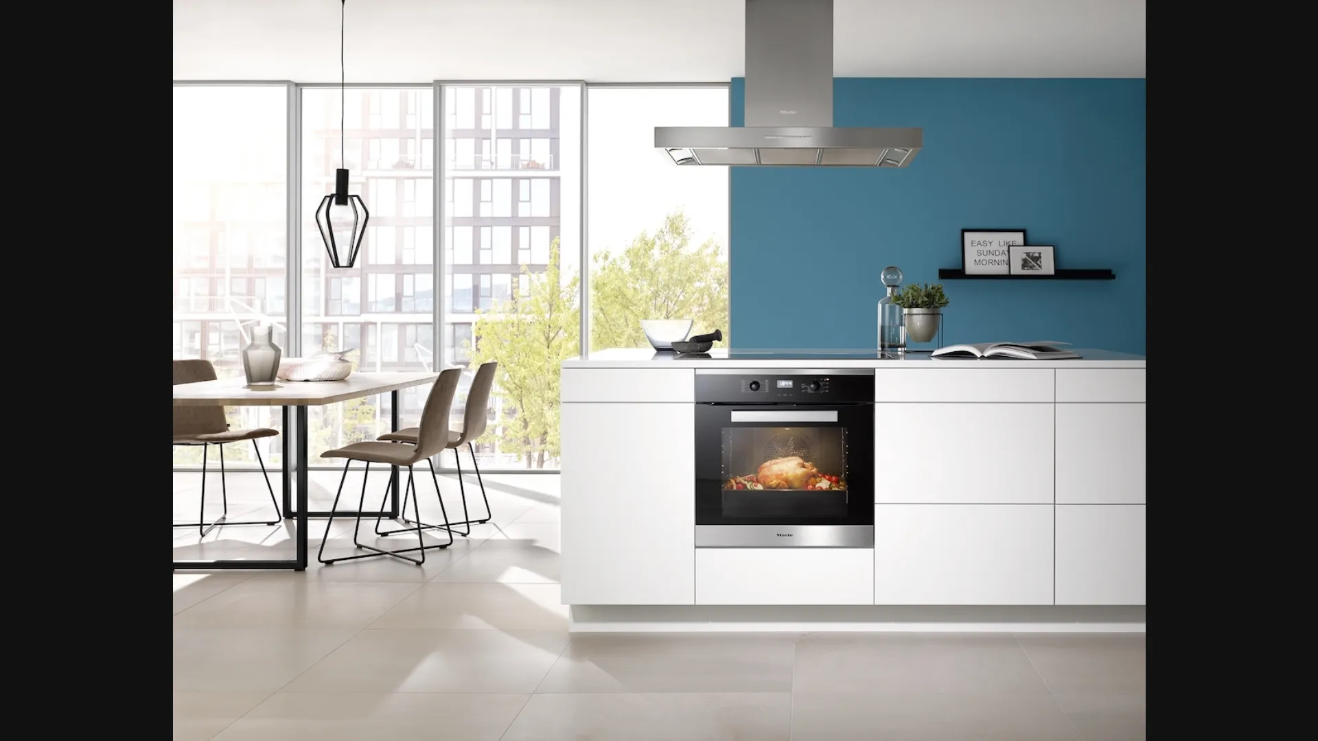 Cappa Aspirante PUR98D ad Isola con illuminazione Led a risparmio energetico di Miele