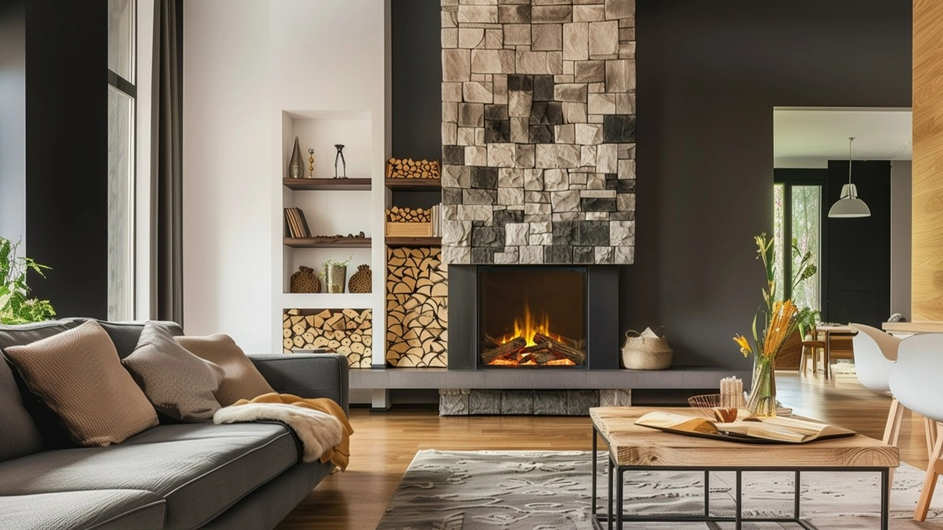 Camino elettrico a LED Velera di Maisonfire