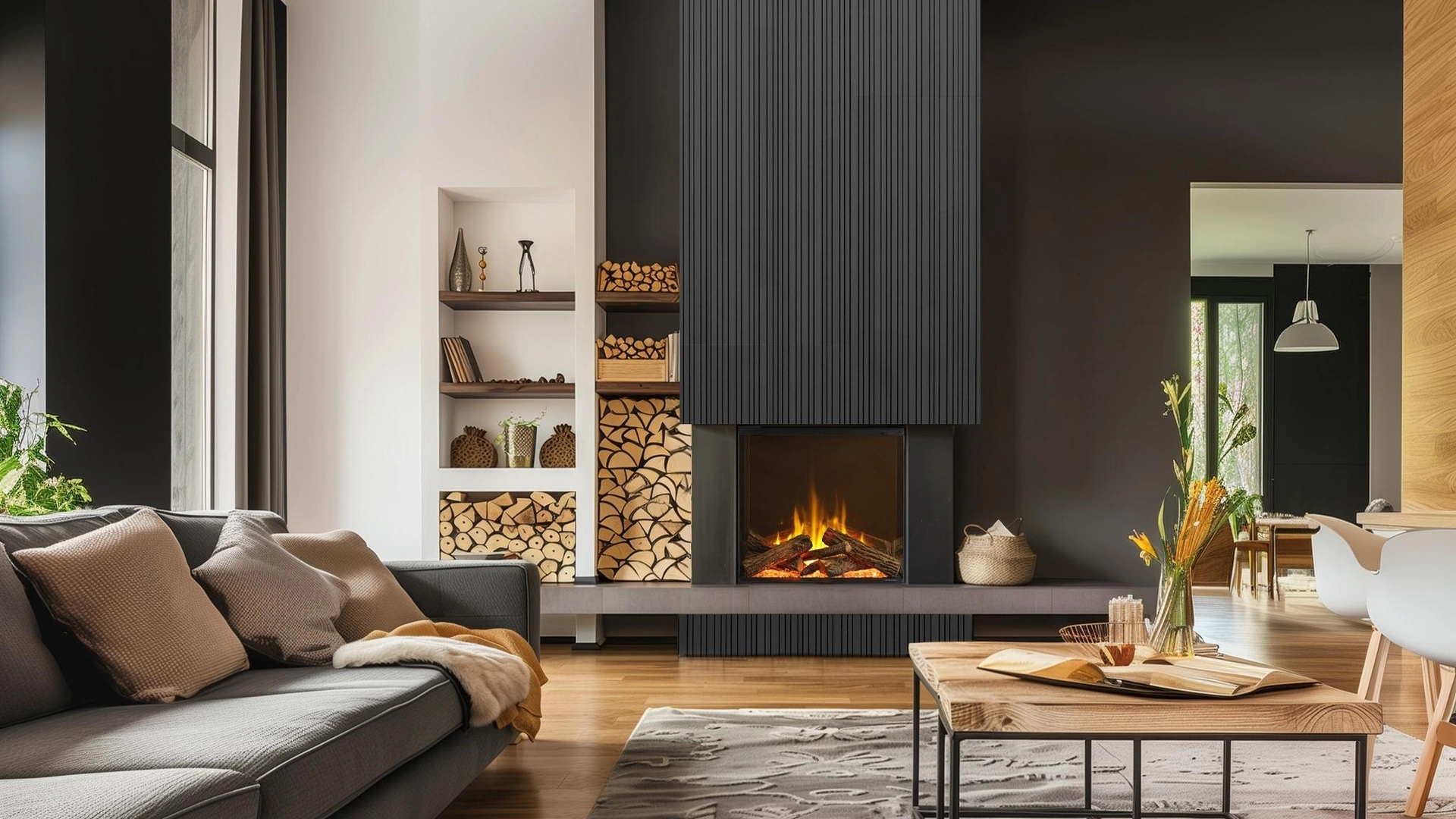 Camino elettrico a LED Velera di Maisonfire