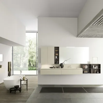 Mobile da Bagno sospeso M2 System C201 in ecomalta di Baxar