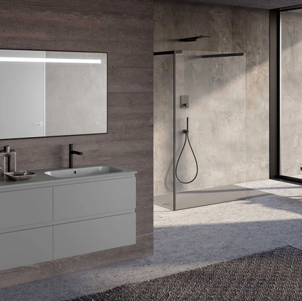 Mobile da Bagno sospeso Block System Slim C31 di Baxar