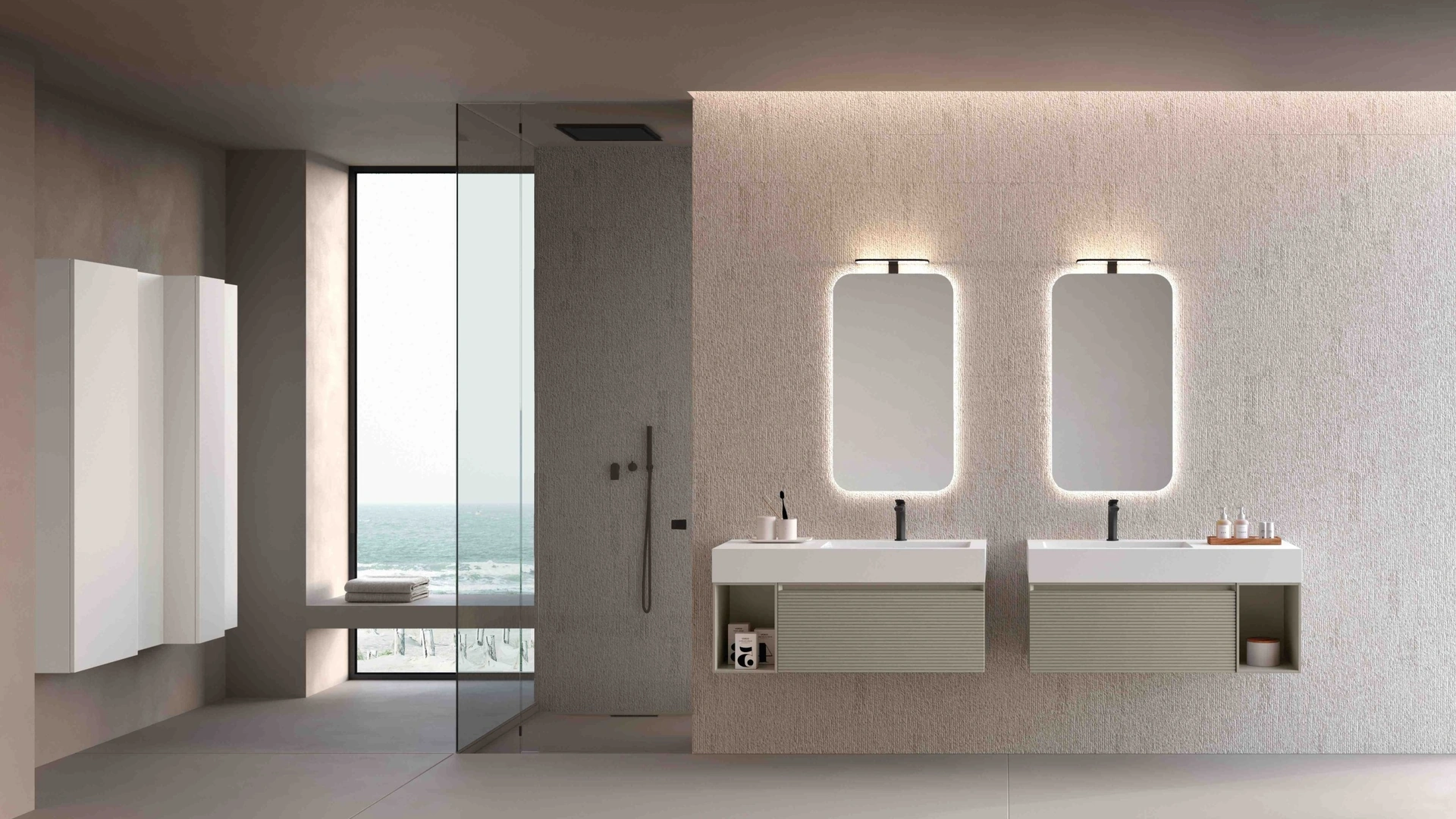 Mobile da Bagno sospeso M1 System 144 di Baxar