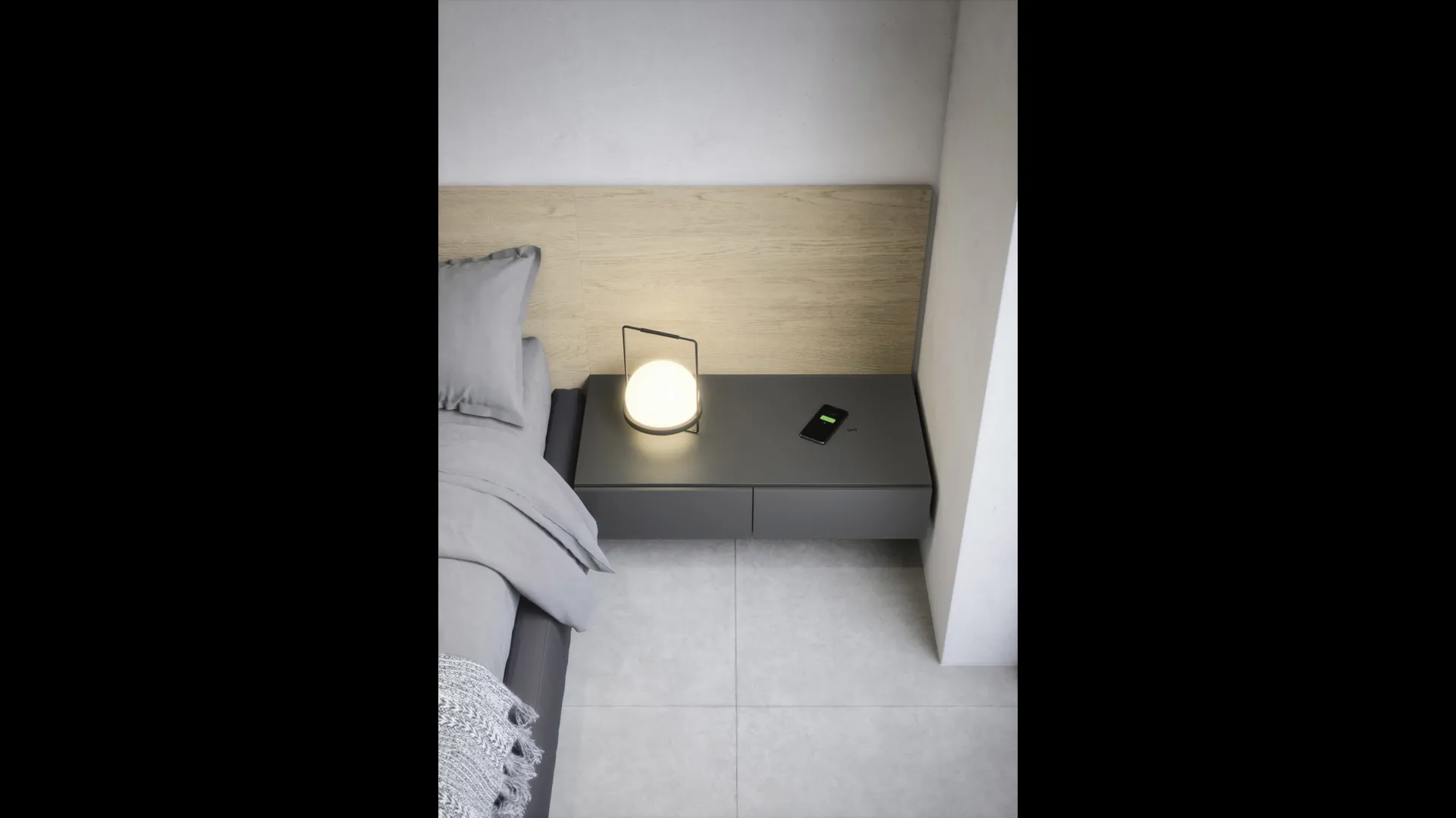 Comodino Easy System di Novamobili