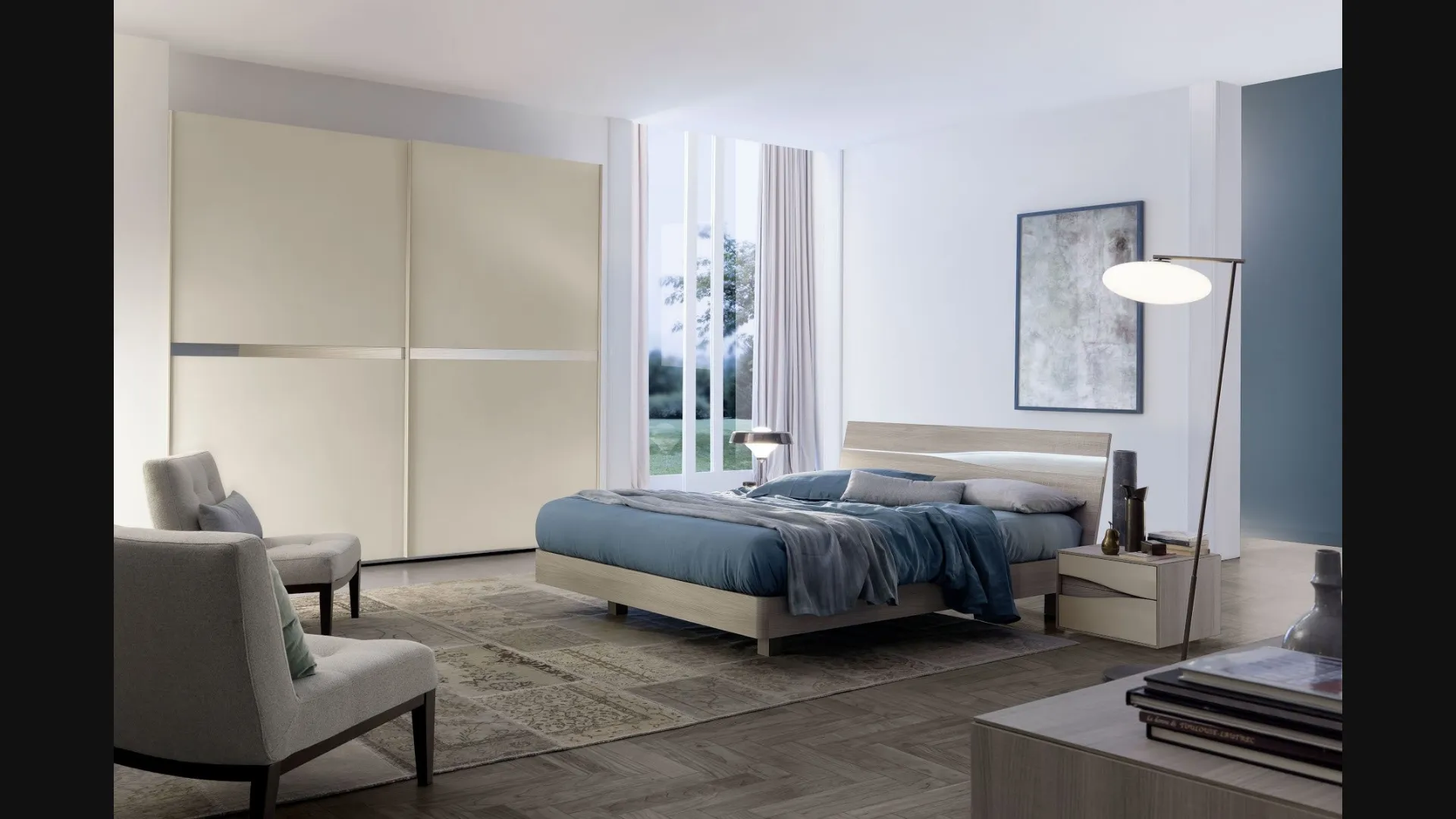 Comodino Infinity Sirio finitura olmo light di S75