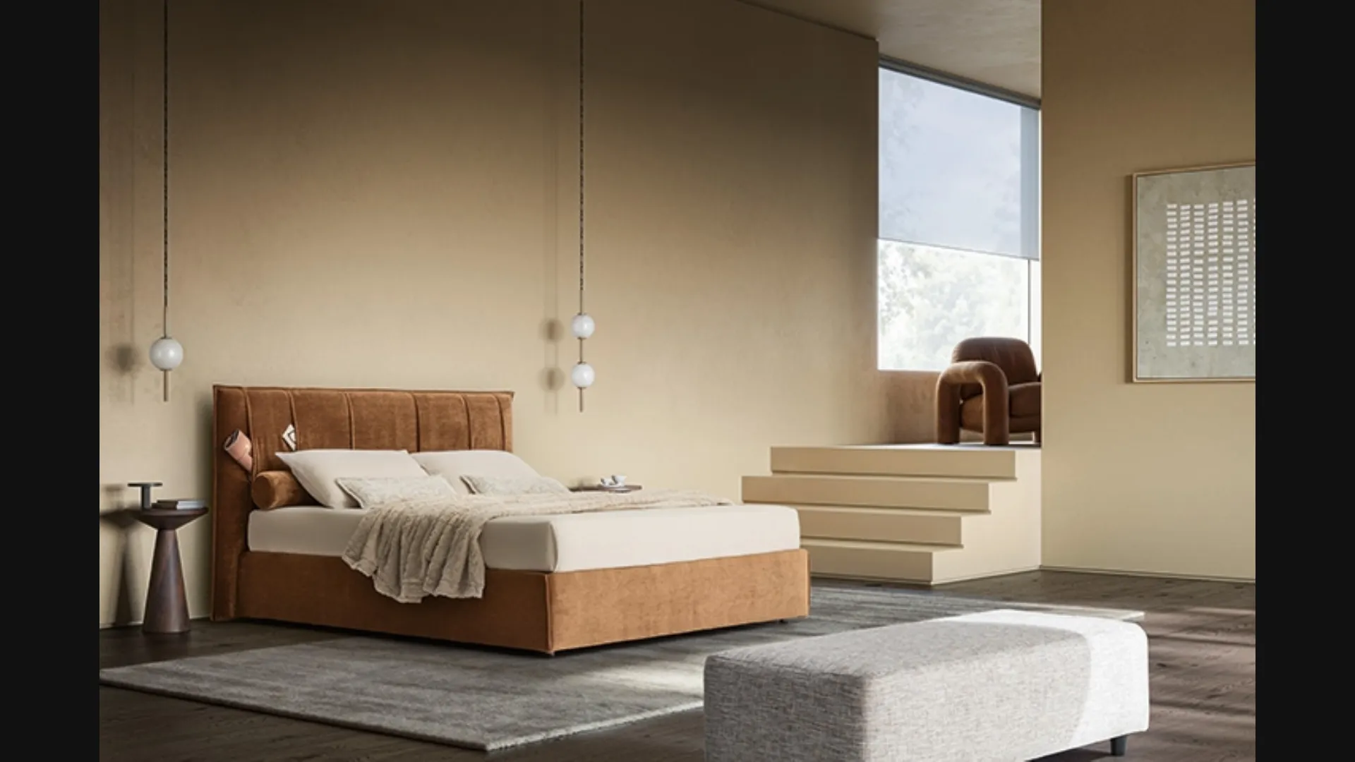 Letto Folder con testiera di Ennerev
