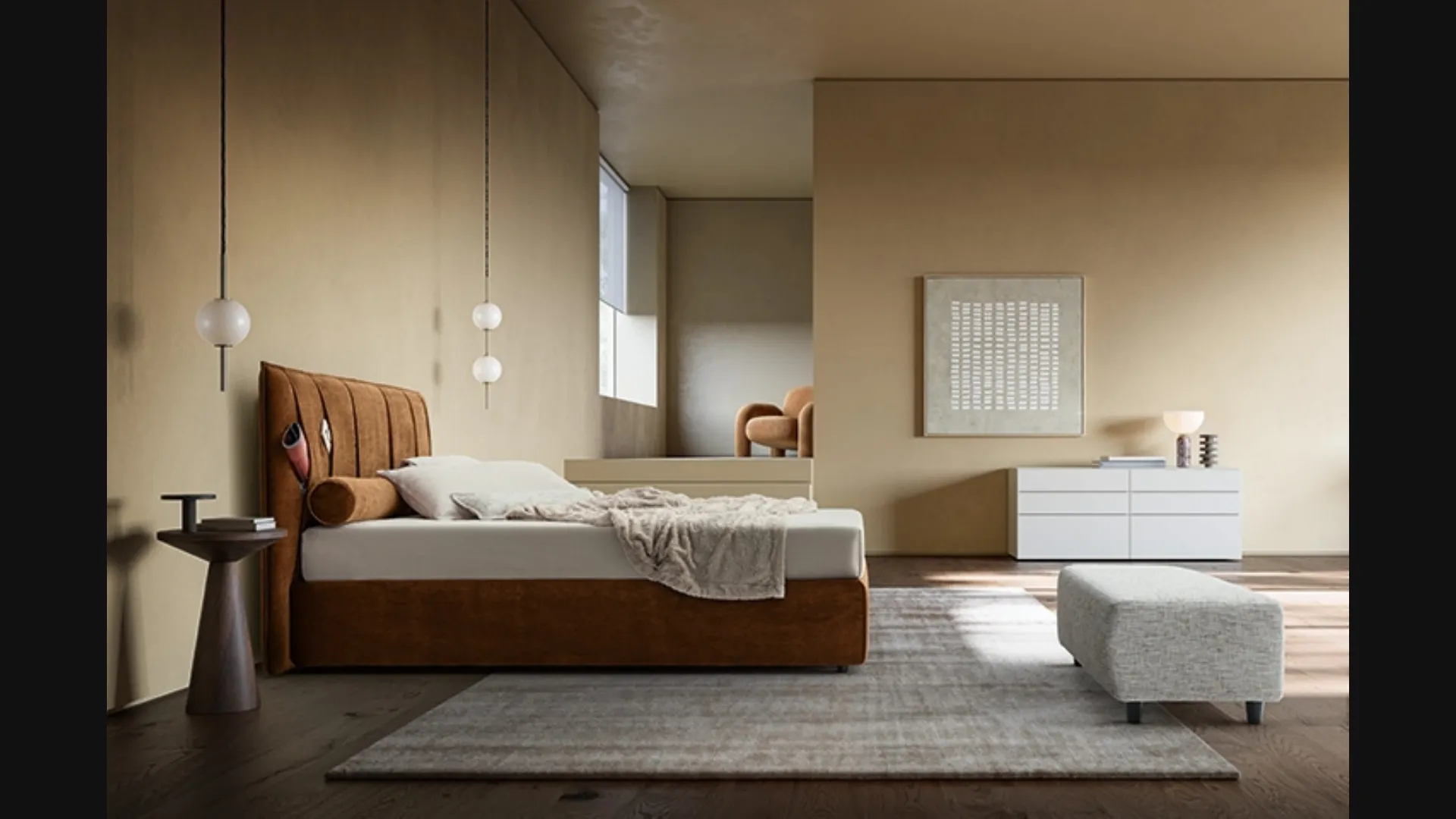 Letto Folder con testiera di Ennerev