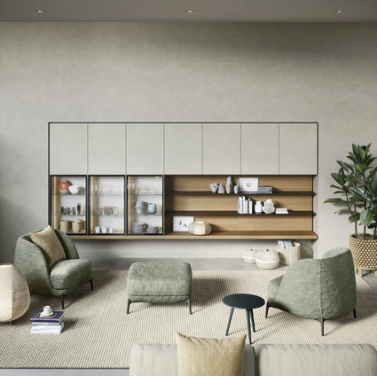 Parete Attrezzata Mensole e piani a muro di Novamobili