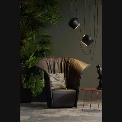 Poltroncina di design in pelle Artichoke di Novamobili