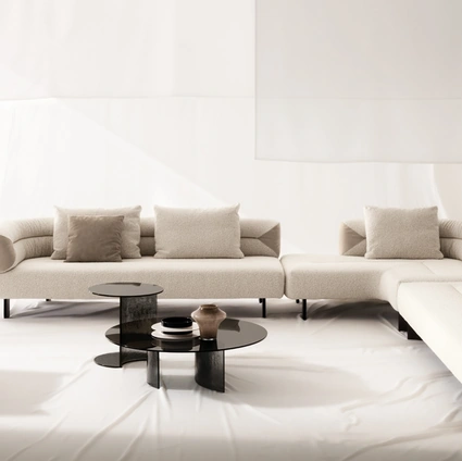 Salotto in tessuto Klarence di Nicoline